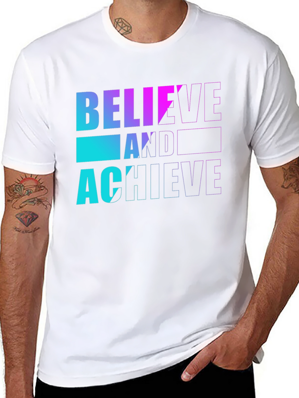 Believe and Achieve Graphic T-Shirt