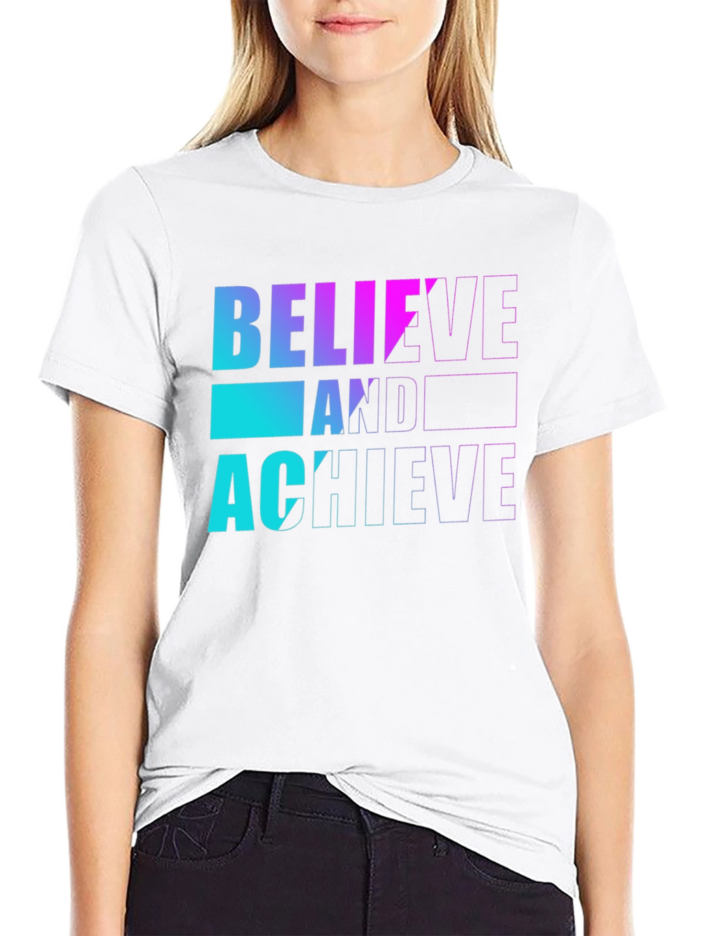 Believe and Achieve Graphic T-Shirt