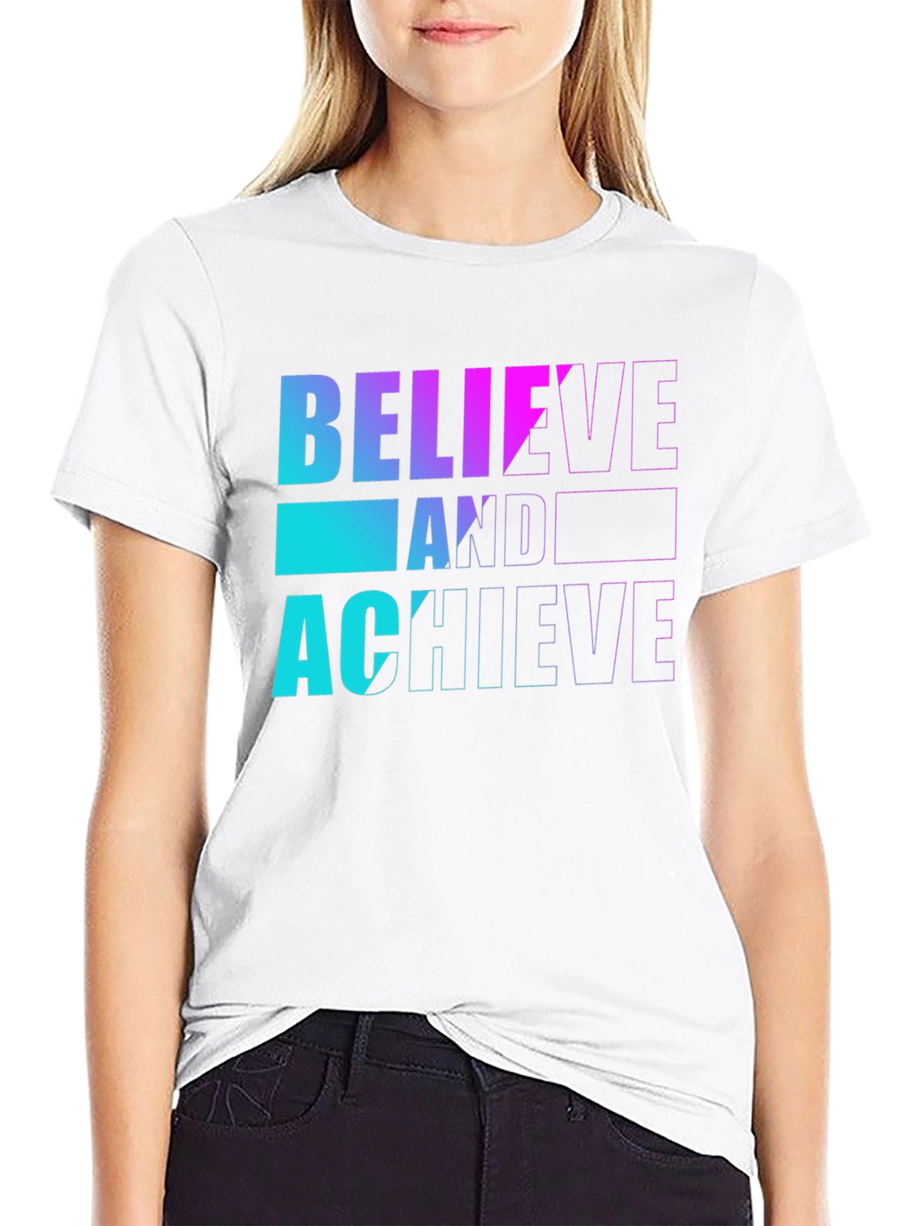 Believe and Achieve Graphic T-Shirt