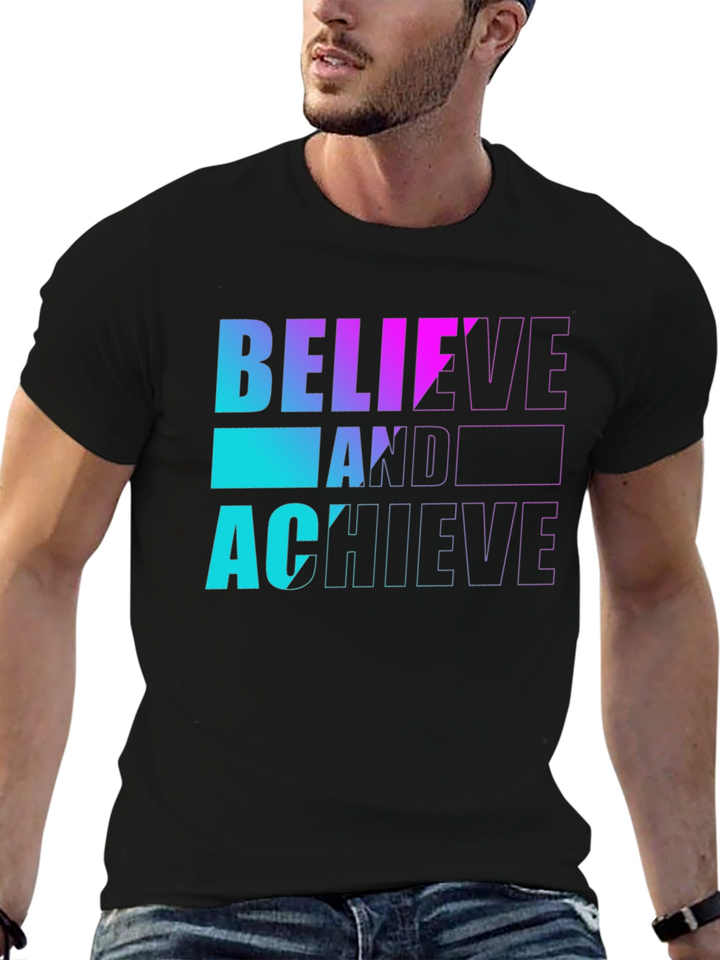 Believe and Achieve Graphic T-Shirt