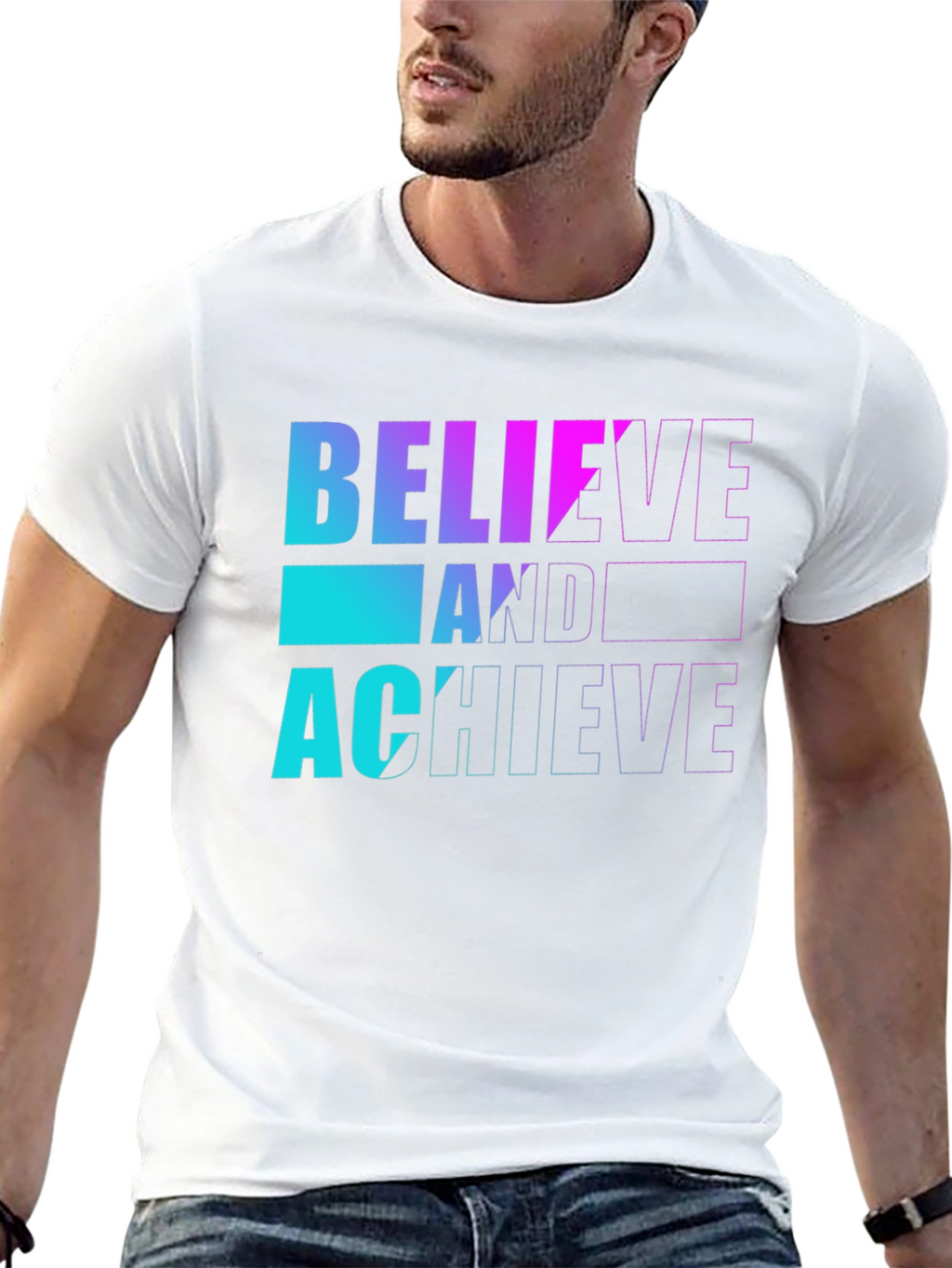 Believe and Achieve Graphic T-Shirt