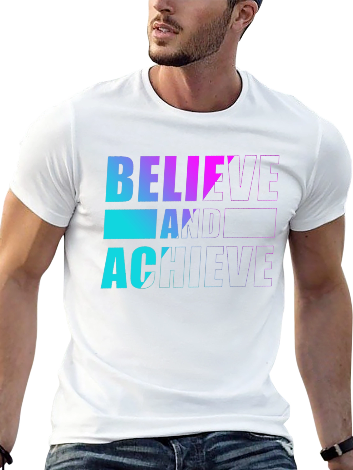 Believe and Achieve Graphic T-Shirt