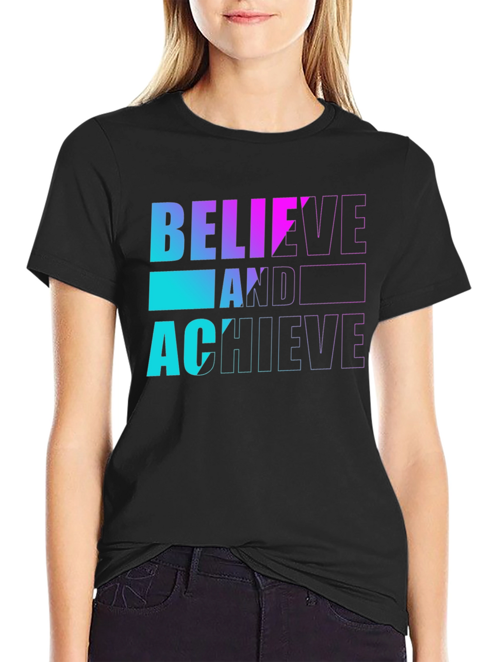 Believe and Achieve Graphic T-Shirt