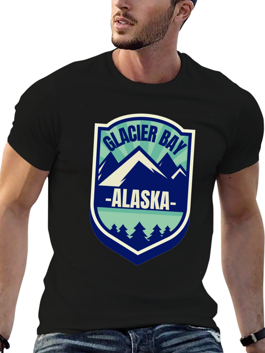 Glacier Bay Alaska Tee - Nature Graphic T-Shirt