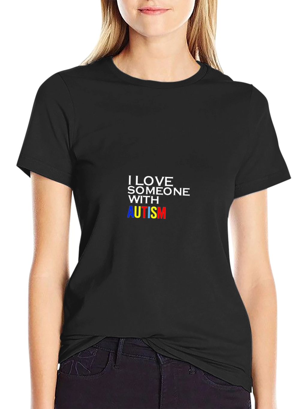 Autism Awareness T-Shirt - I Love Someone With Autism