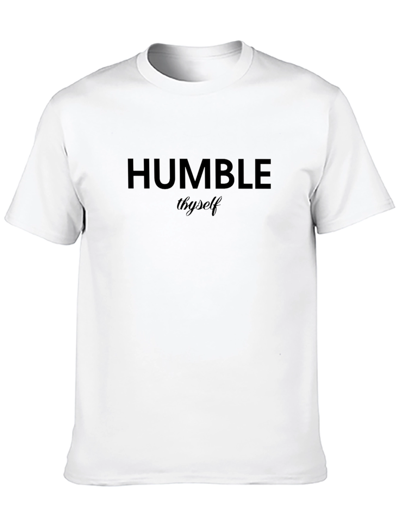 Humble Theyself Black Graphic Tee - Modern Streetwear