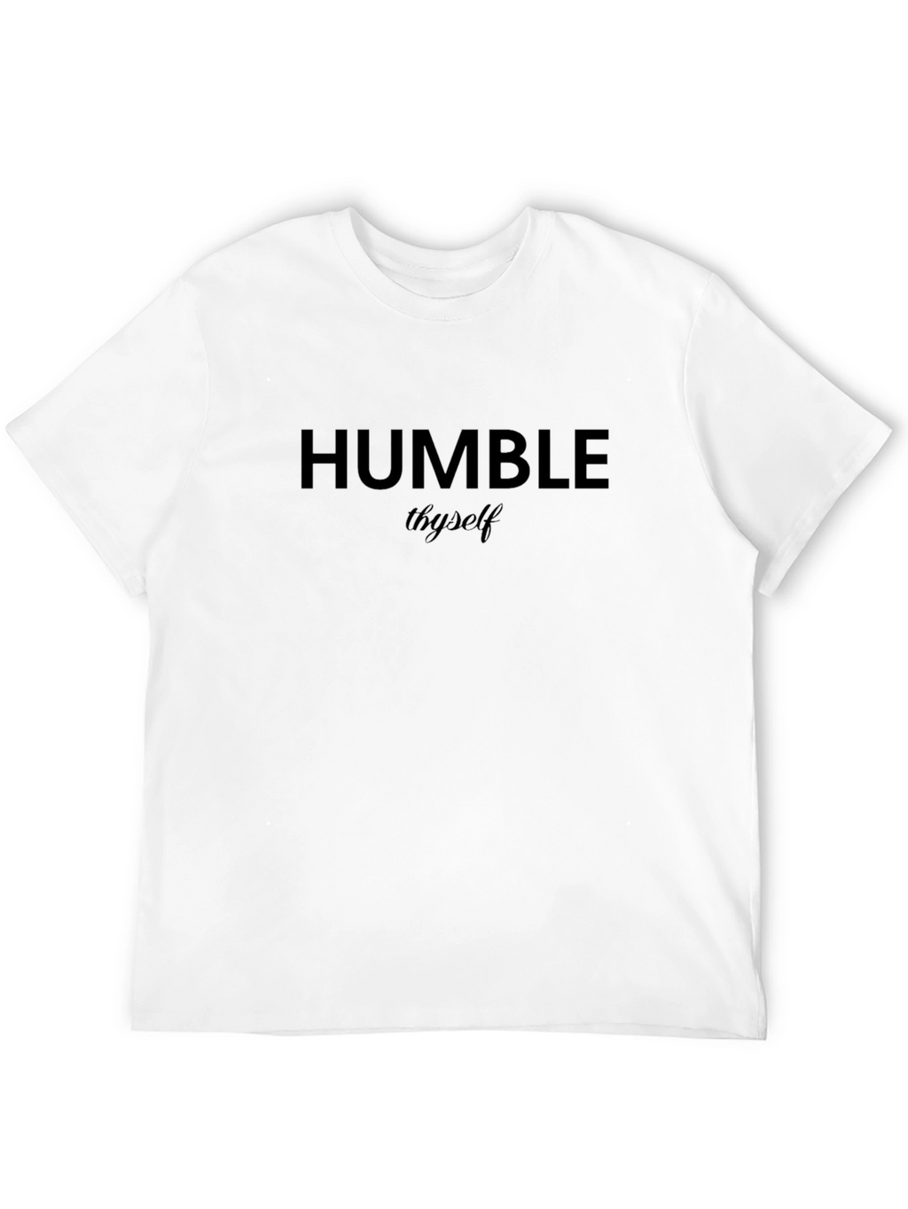 Humble Theyself Black Graphic Tee - Modern Streetwear