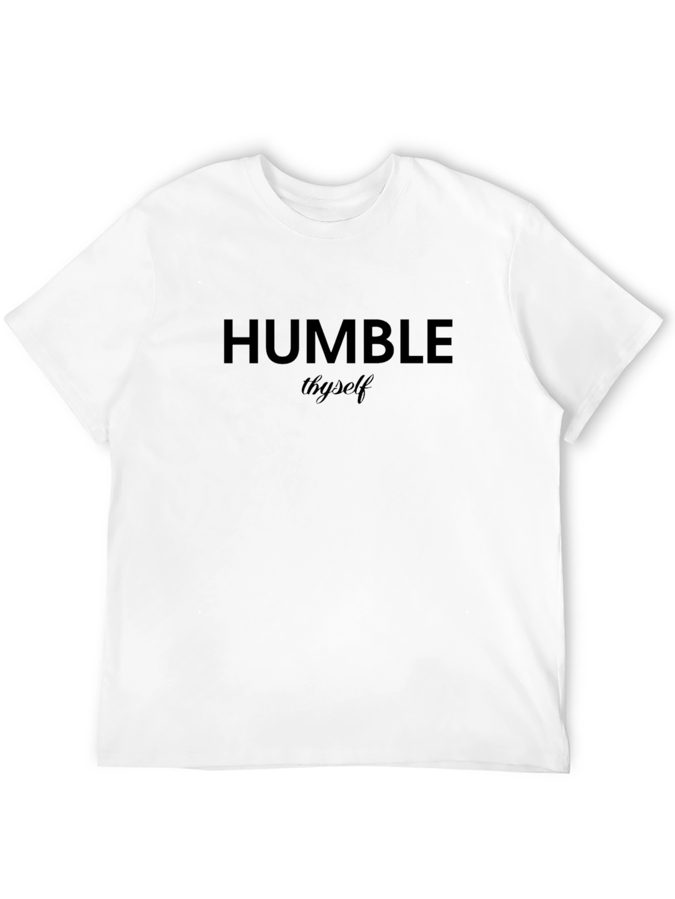 Humble Theyself Black Graphic Tee - Modern Streetwear