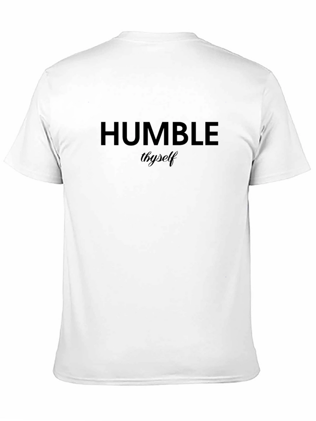 Humble Theyself Black Graphic Tee - Modern Streetwear