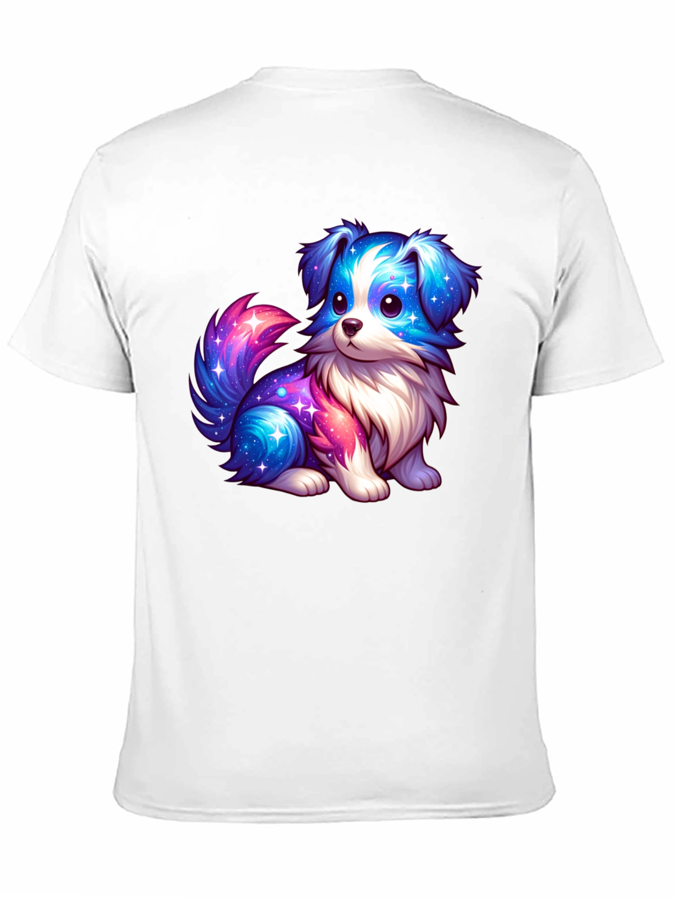 Cute Galaxy Puppy Graphic T-Shirt