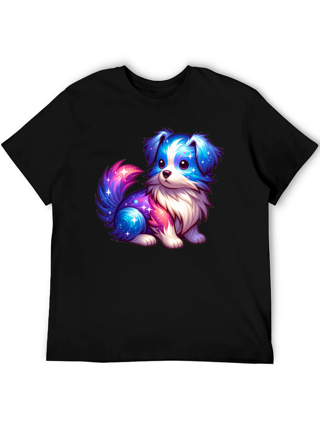 Cute Galaxy Puppy Graphic T-Shirt
