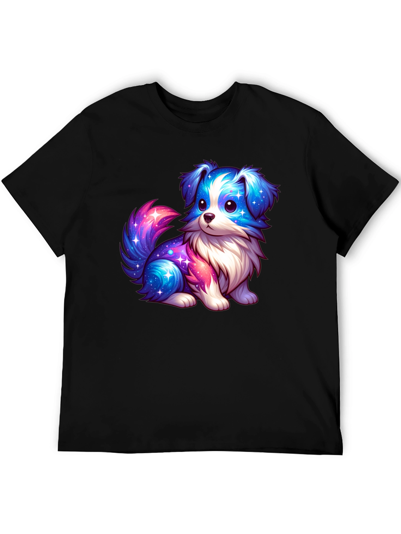 Cute Galaxy Puppy Graphic T-Shirt