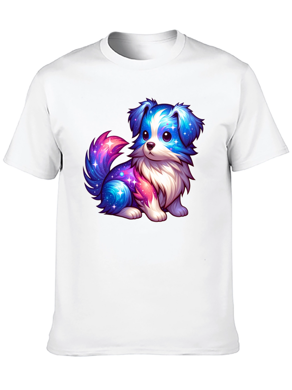 Cute Galaxy Puppy Graphic T-Shirt