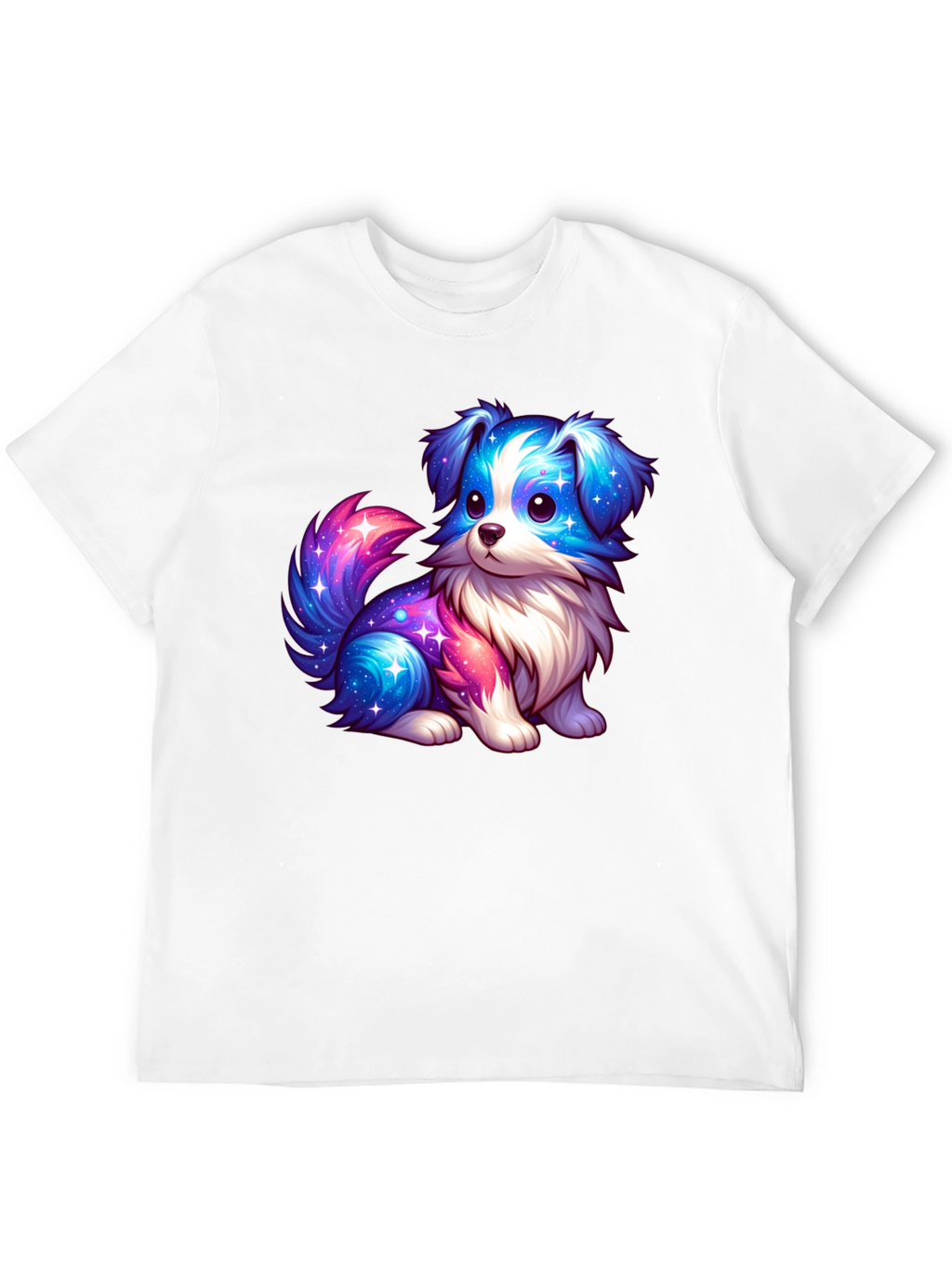 Cute Galaxy Puppy Graphic T-Shirt