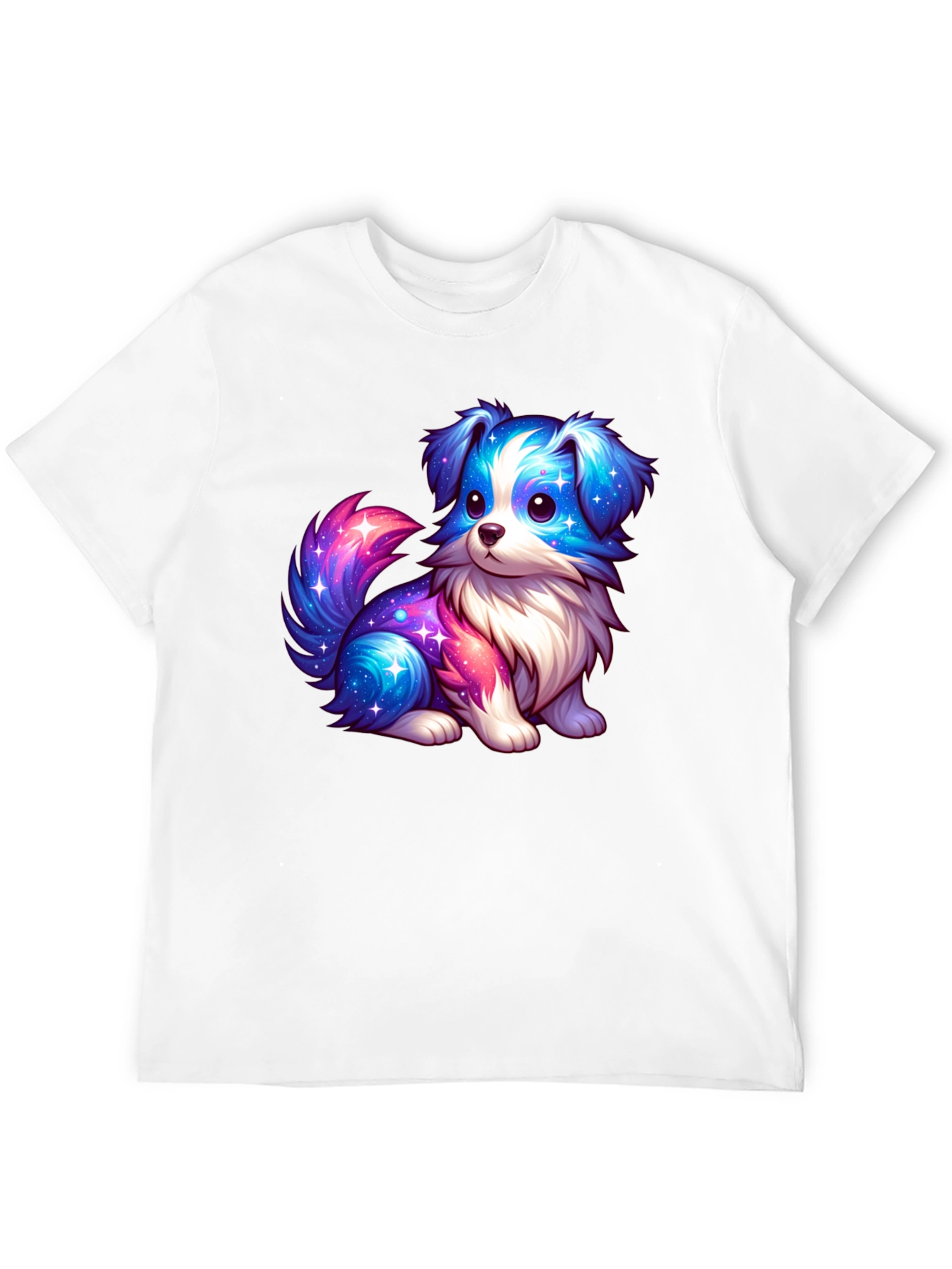 Cute Galaxy Puppy Graphic T-Shirt