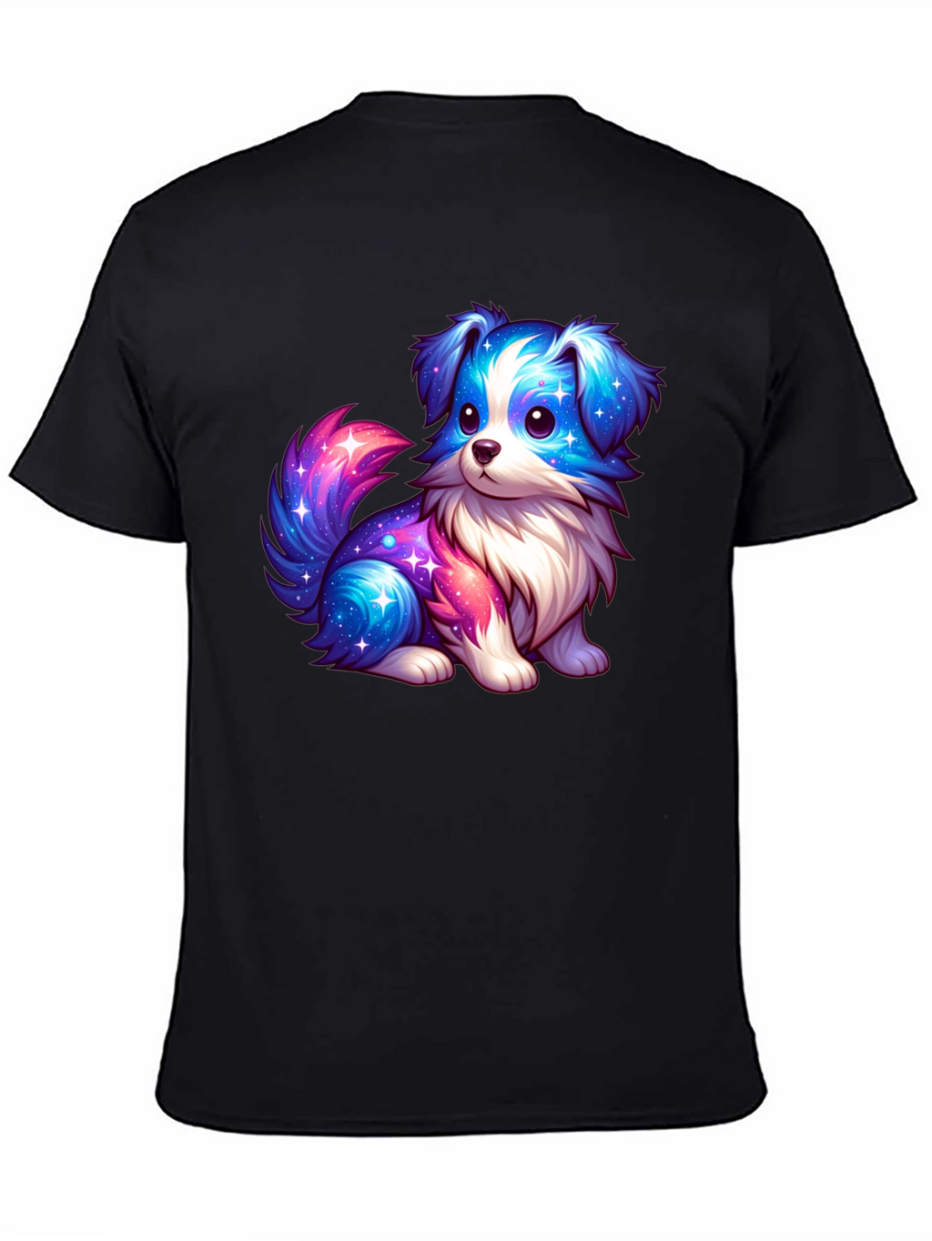 Cute Galaxy Puppy Graphic T-Shirt