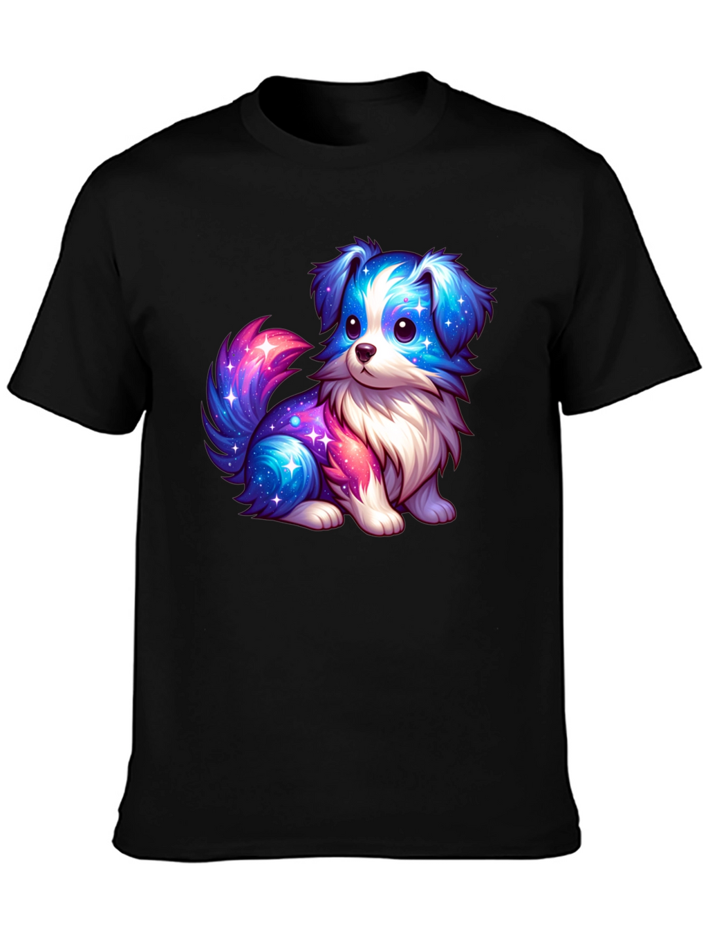 Cute Galaxy Puppy Graphic T-Shirt