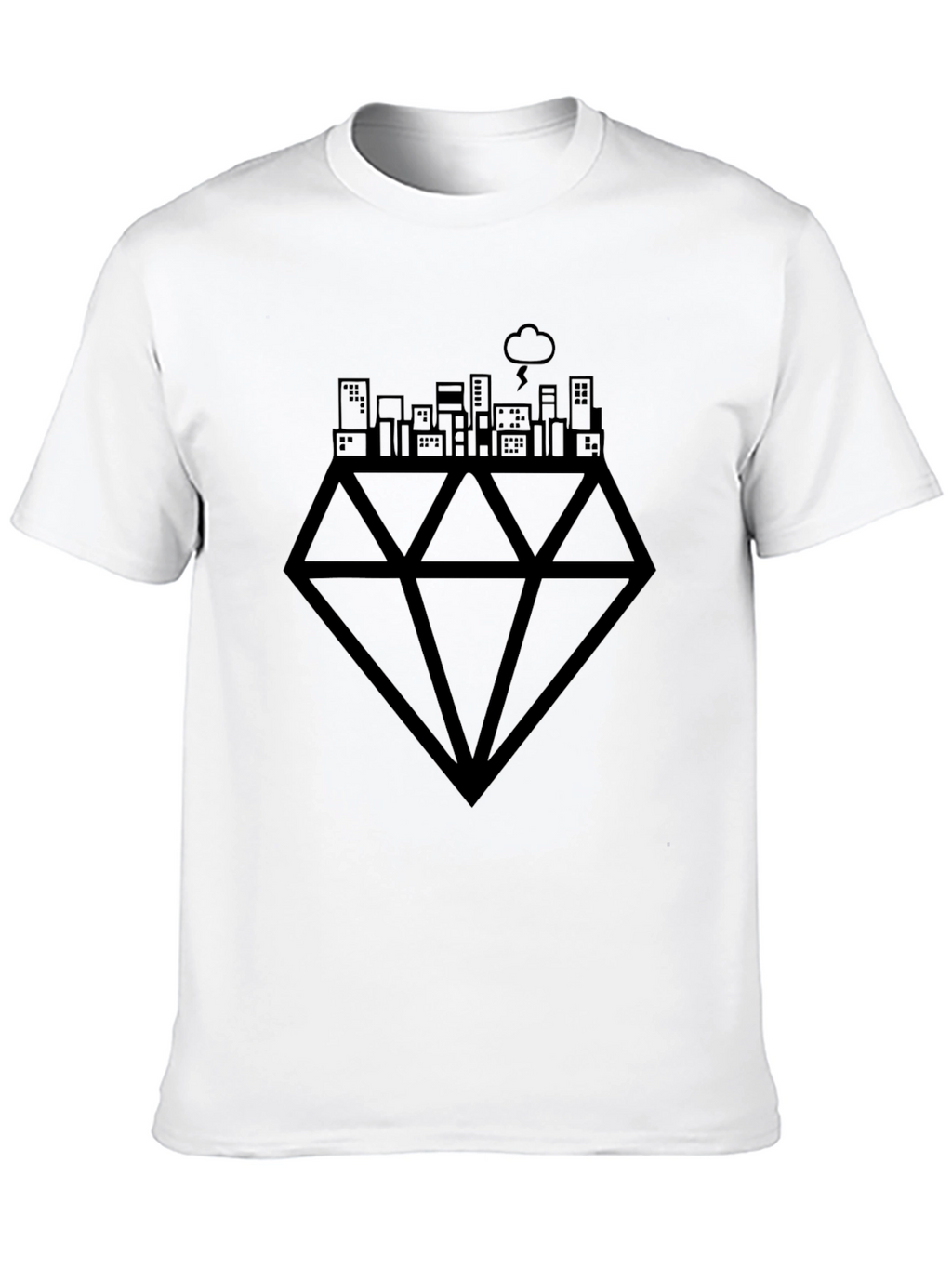 City Diamond Black T-Shirt