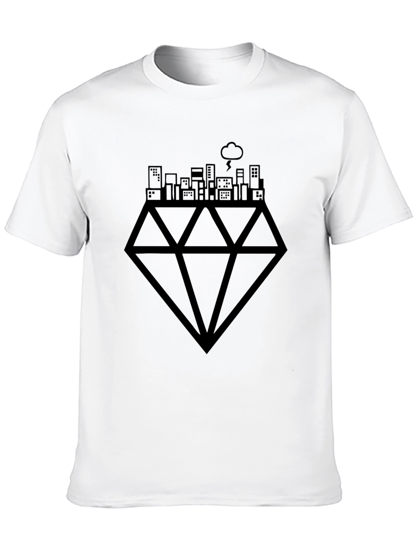 City Diamond Black T-Shirt