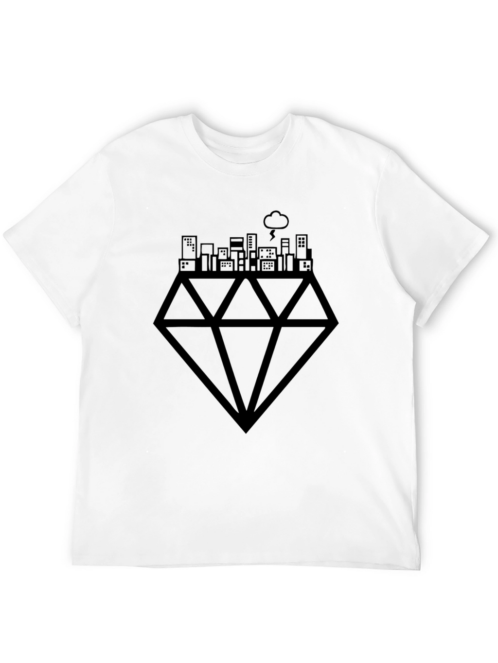City Diamond Black T-Shirt