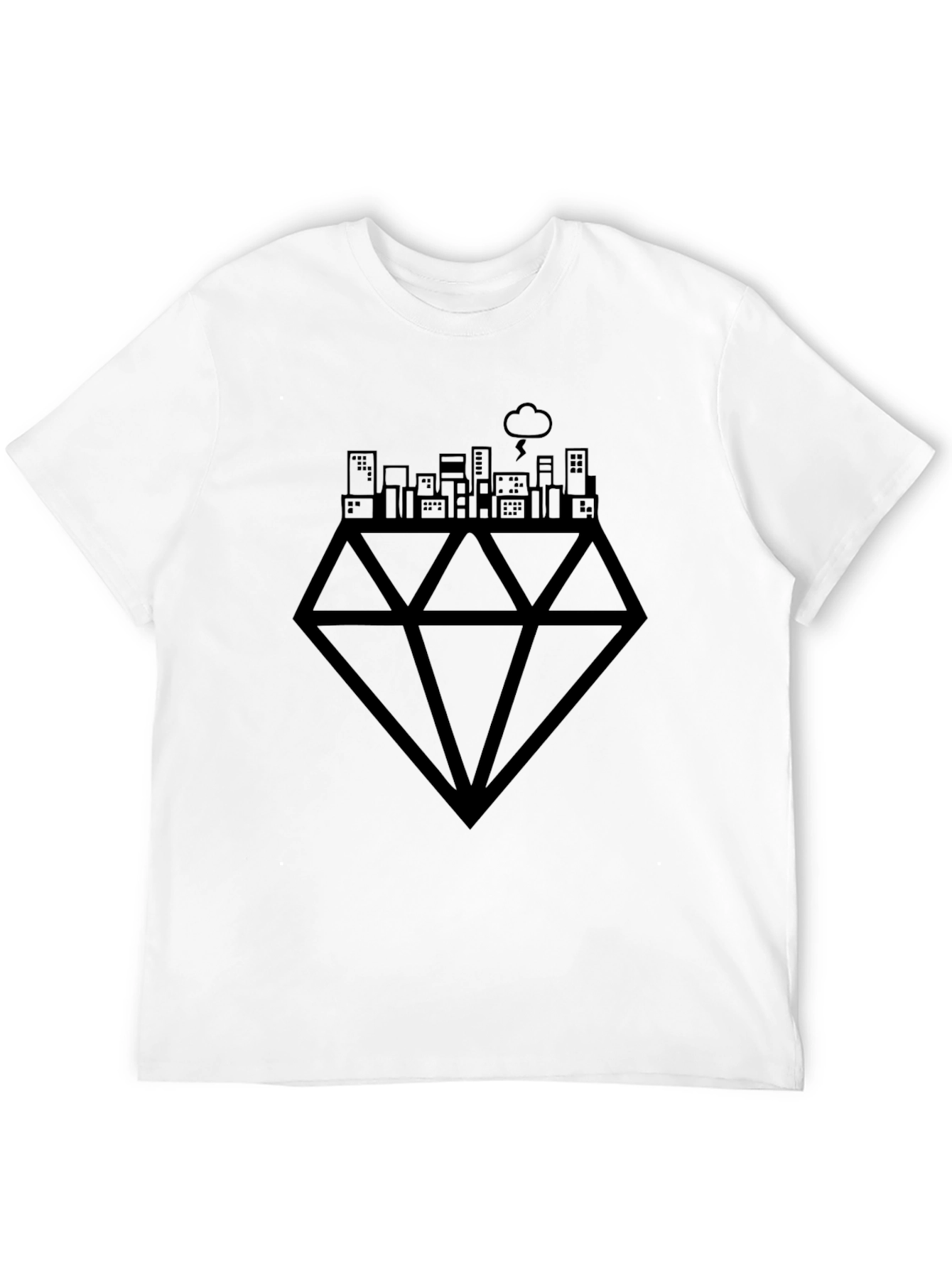 City Diamond Black T-Shirt