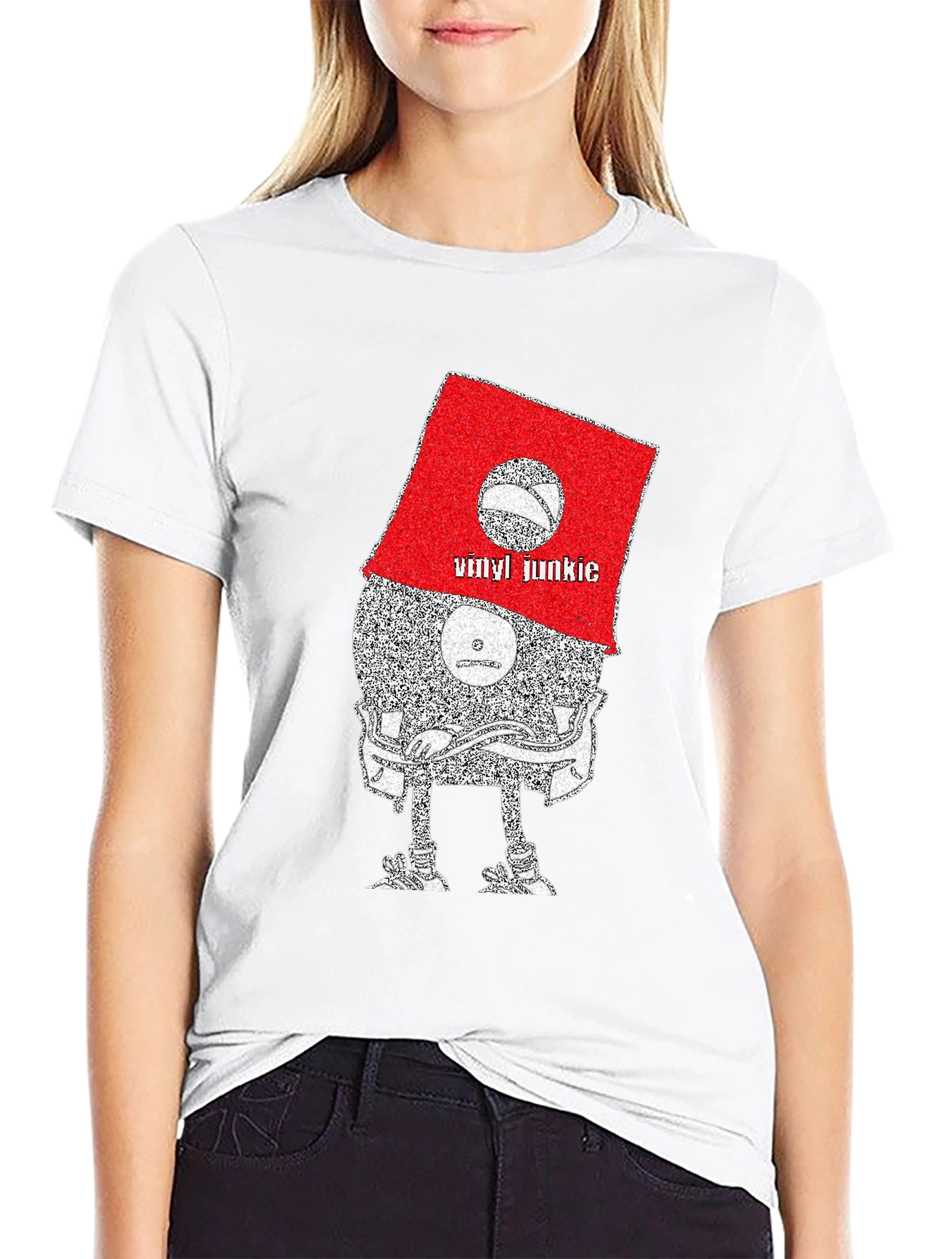 Vinyl Junkie Graphic Tee - Music Lovers T-Shirt