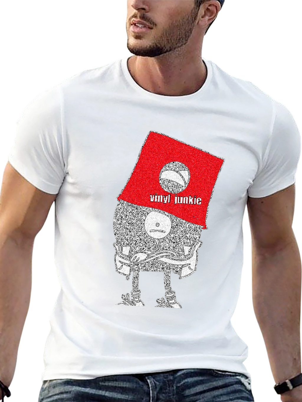 Vinyl Junkie Graphic Tee - Music Lovers T-Shirt