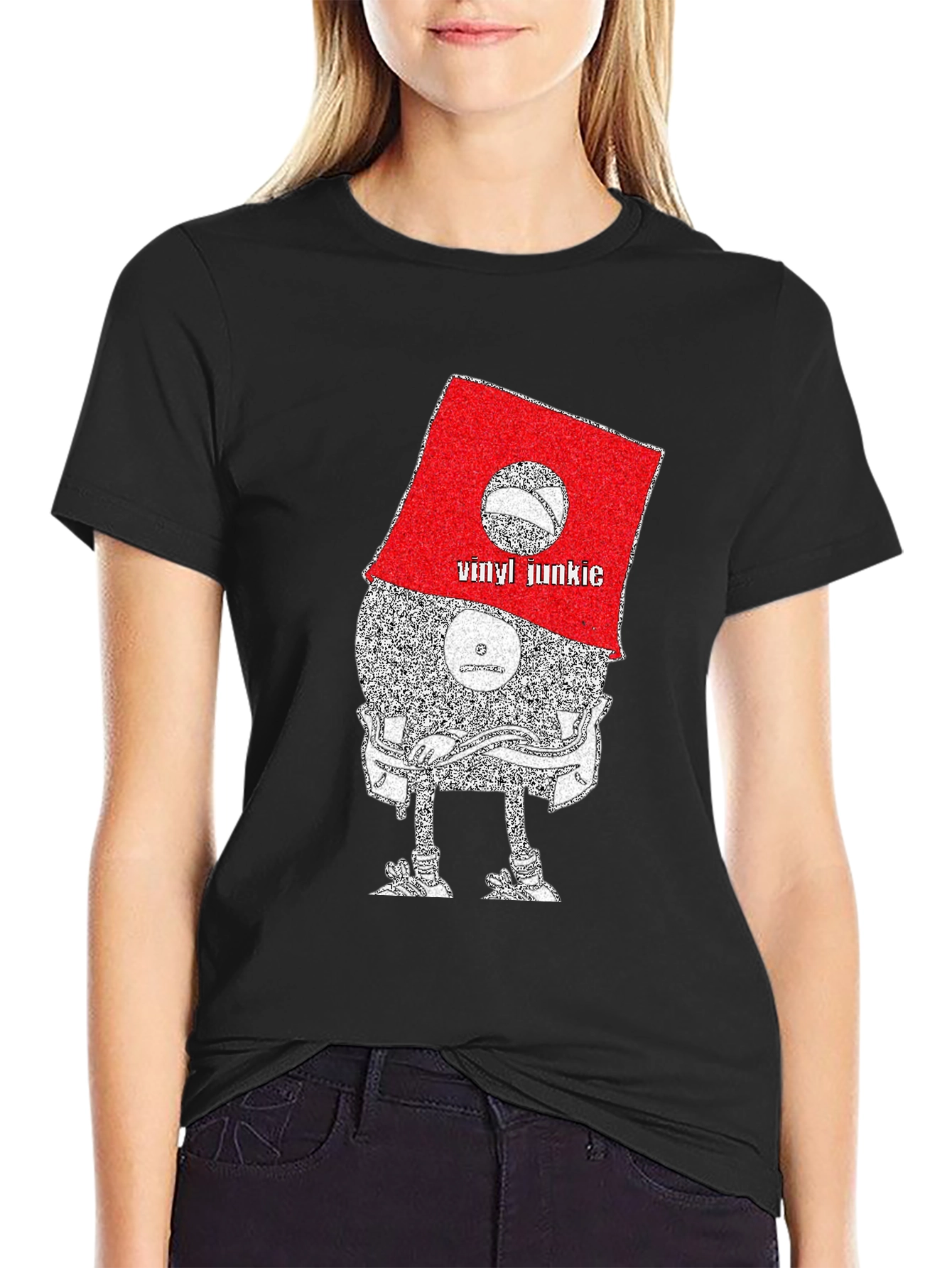 Vinyl Junkie Graphic Tee - Music Lovers T-Shirt