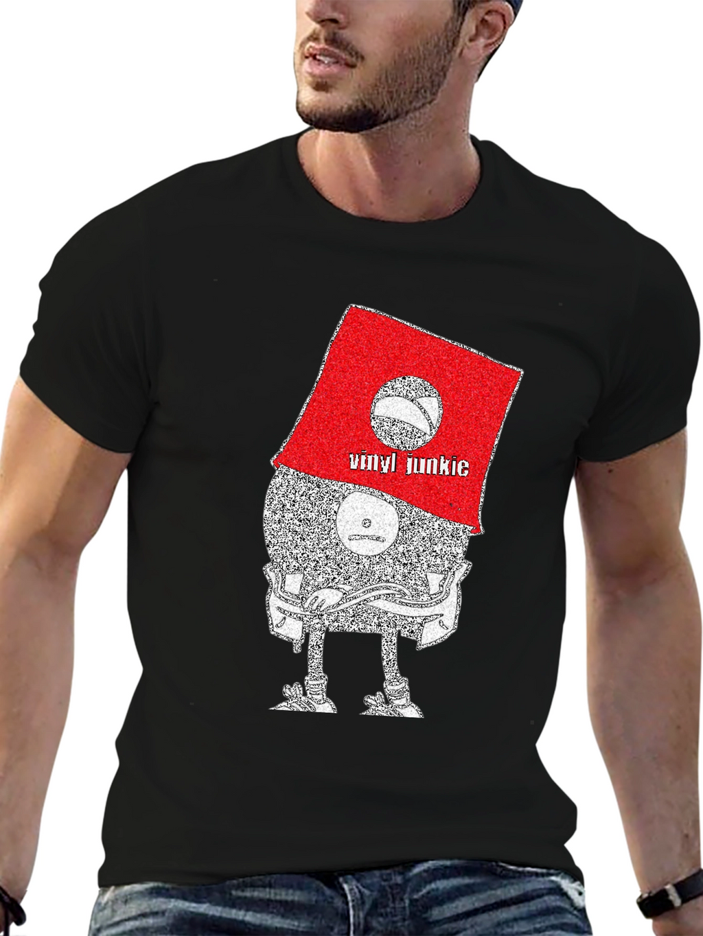 Vinyl Junkie Graphic Tee - Music Lovers T-Shirt