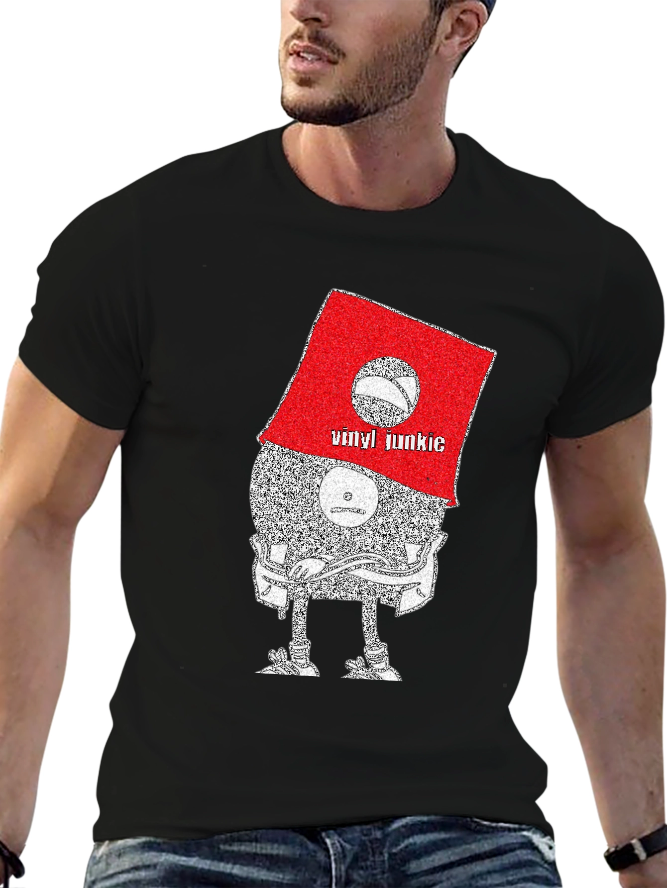 Vinyl Junkie Graphic Tee - Music Lovers T-Shirt