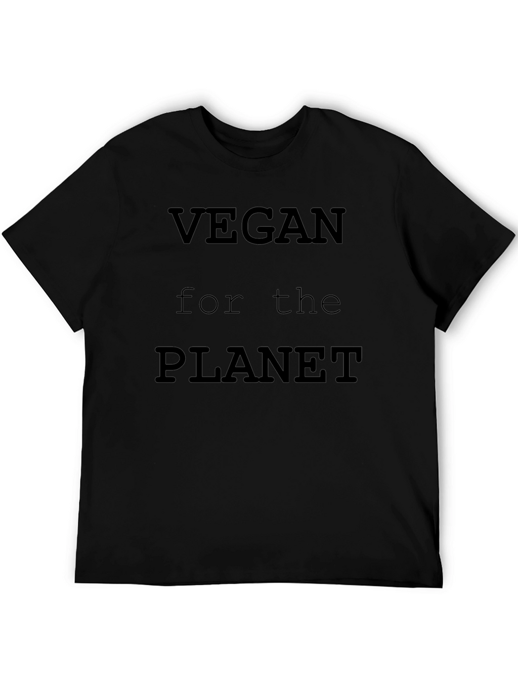 Vegan for the Planet Black T-Shirt
