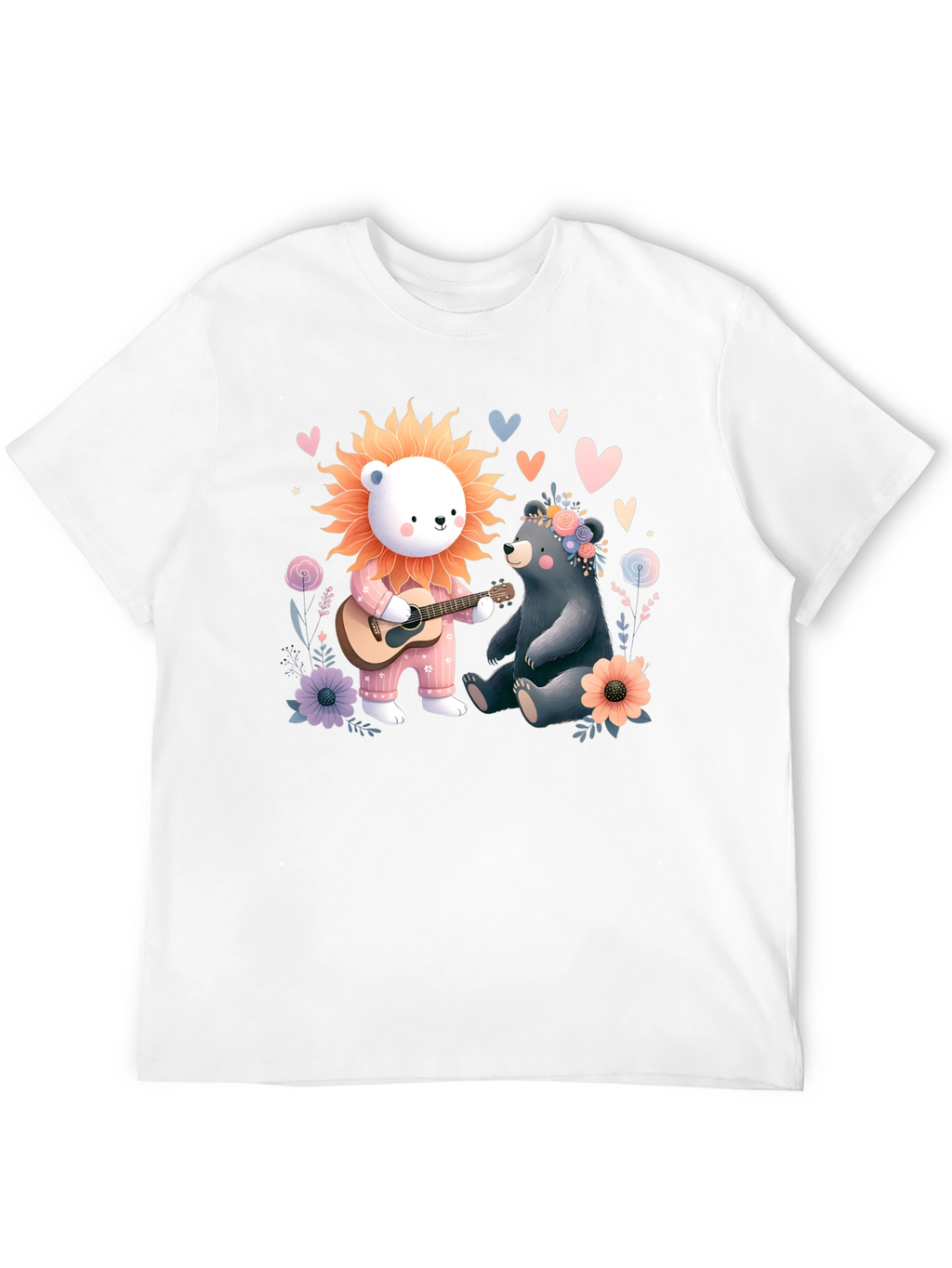 Bear and Lion Tee - Cute Animal T-Shirt