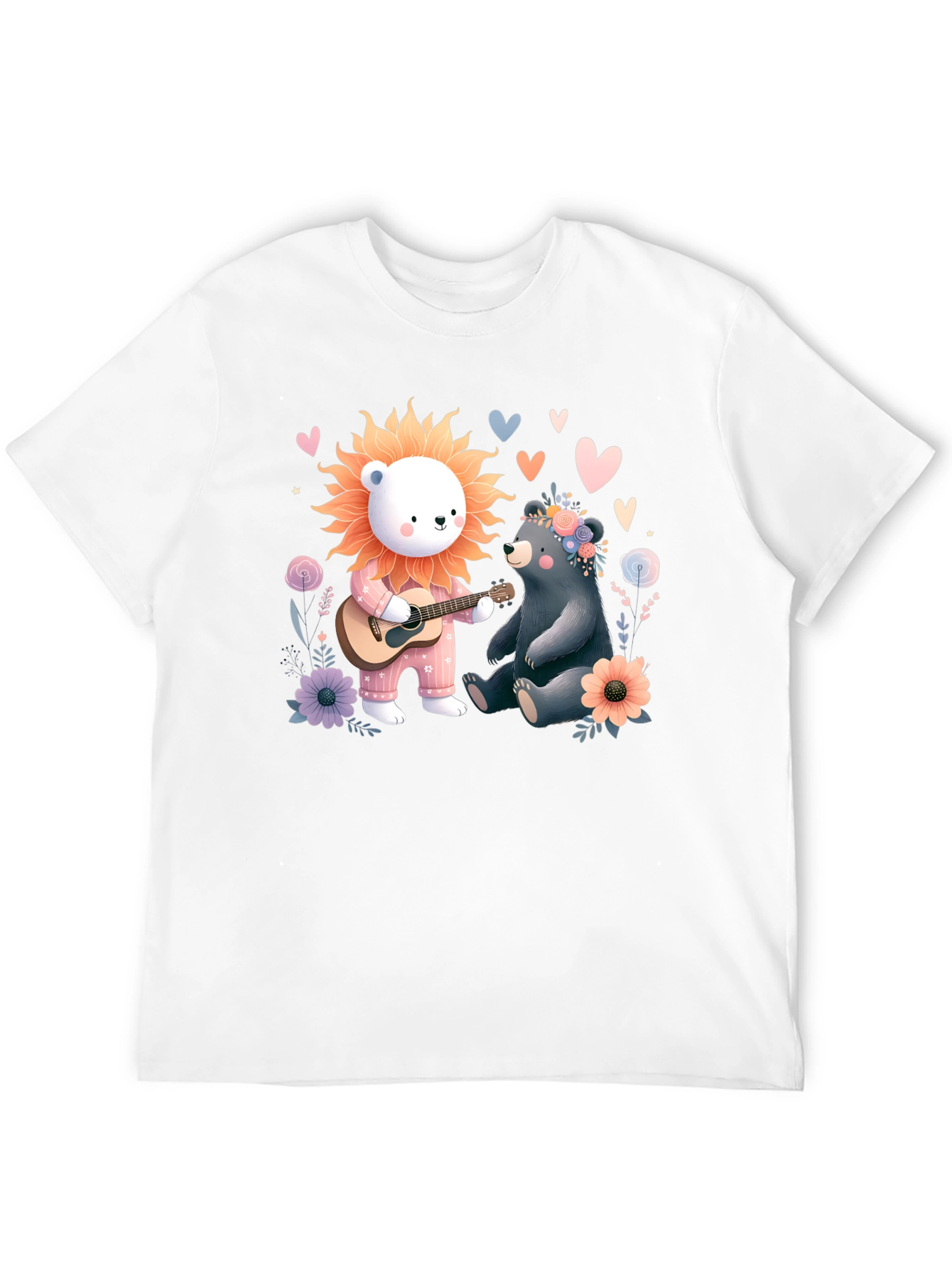 Bear and Lion Tee - Cute Animal T-Shirt