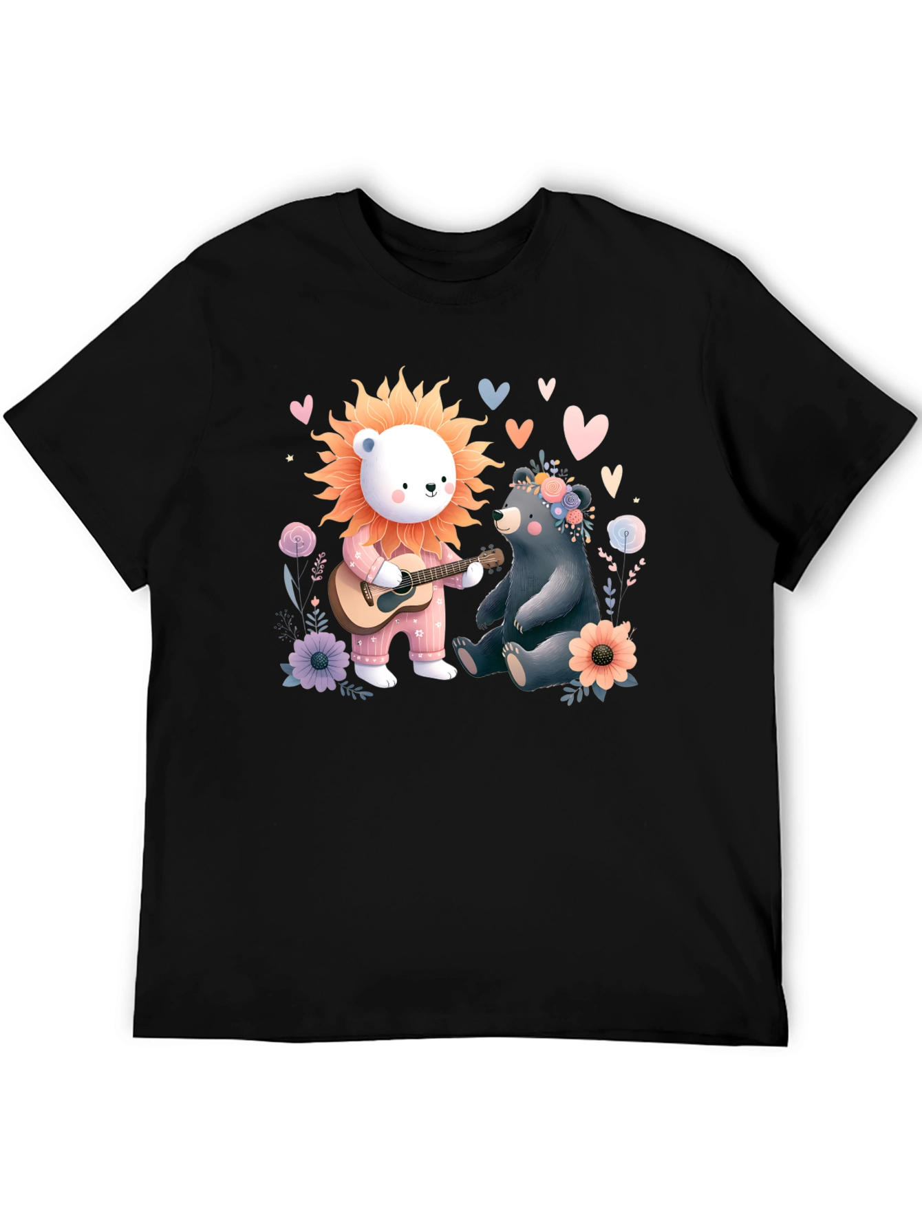 Bear and Lion Tee - Cute Animal T-Shirt