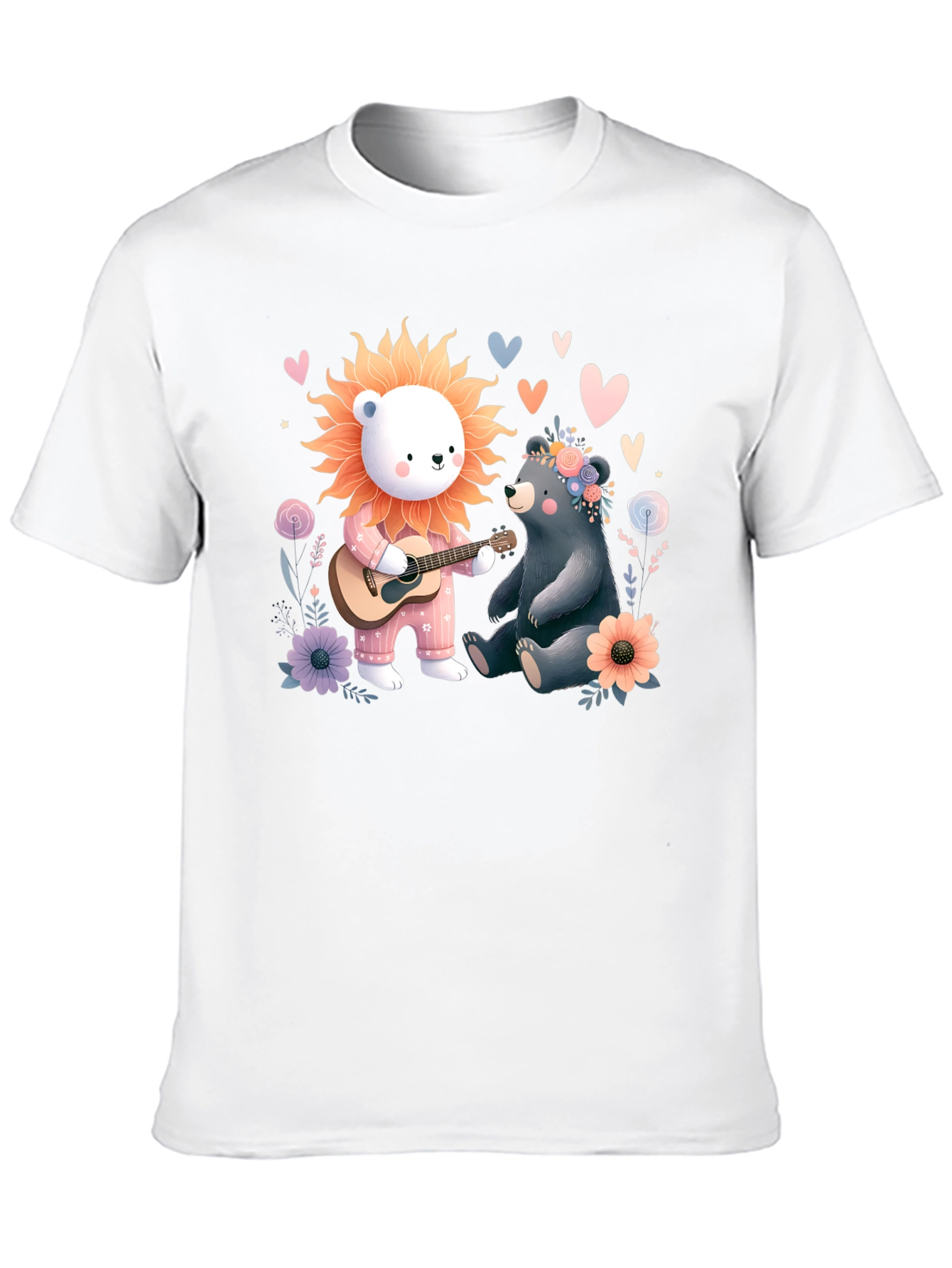 Bear and Lion Tee - Cute Animal T-Shirt