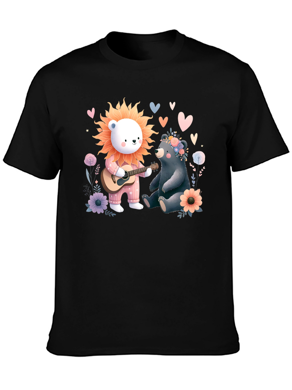Bear and Lion Tee - Cute Animal T-Shirt