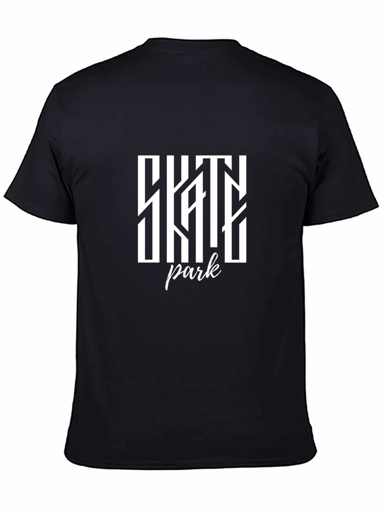 Skate Park Graphic Tee - Stylish Black Cotton T-Shirt