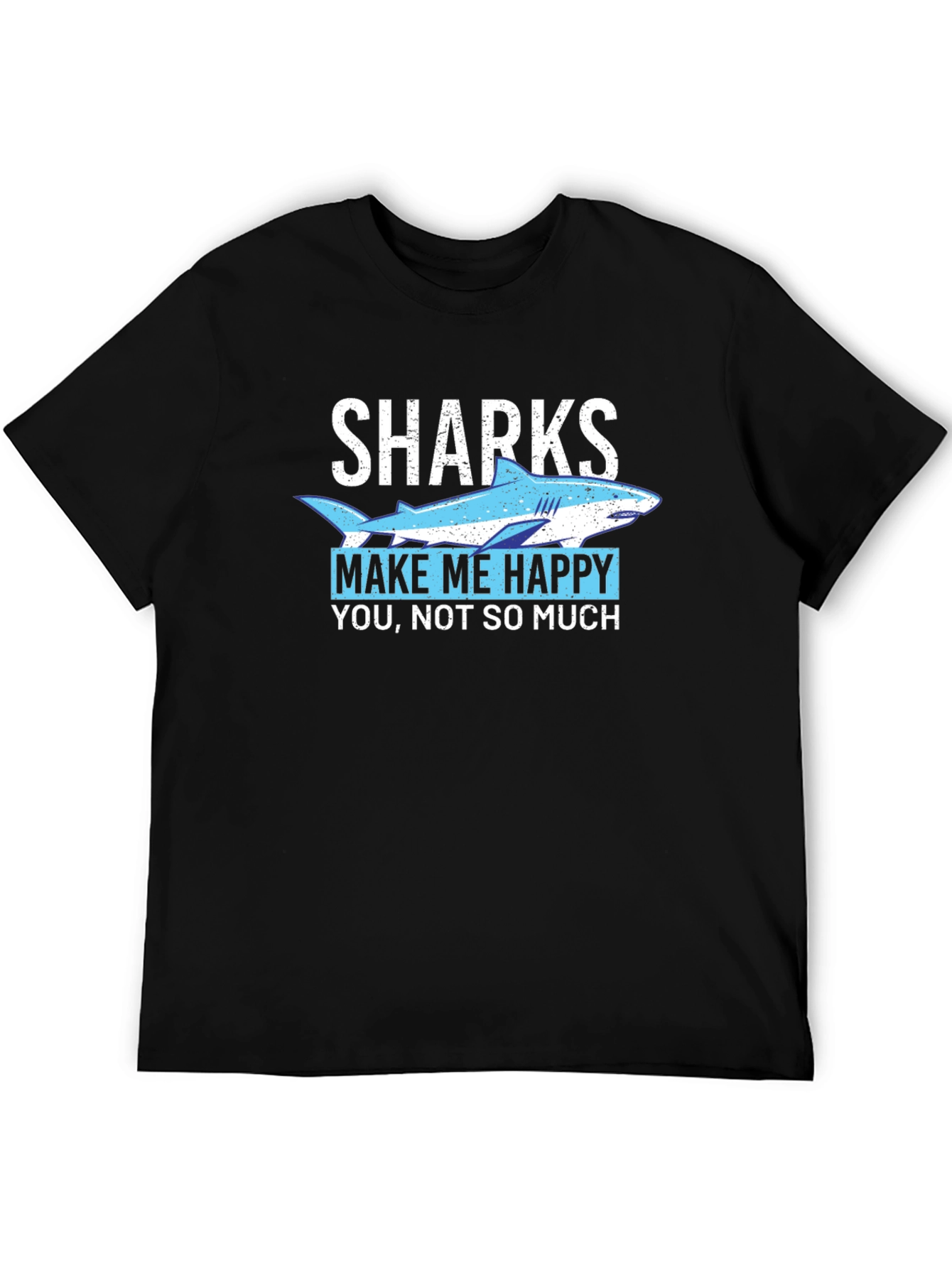 Sharks Make Me Happy Graphic T-Shirt