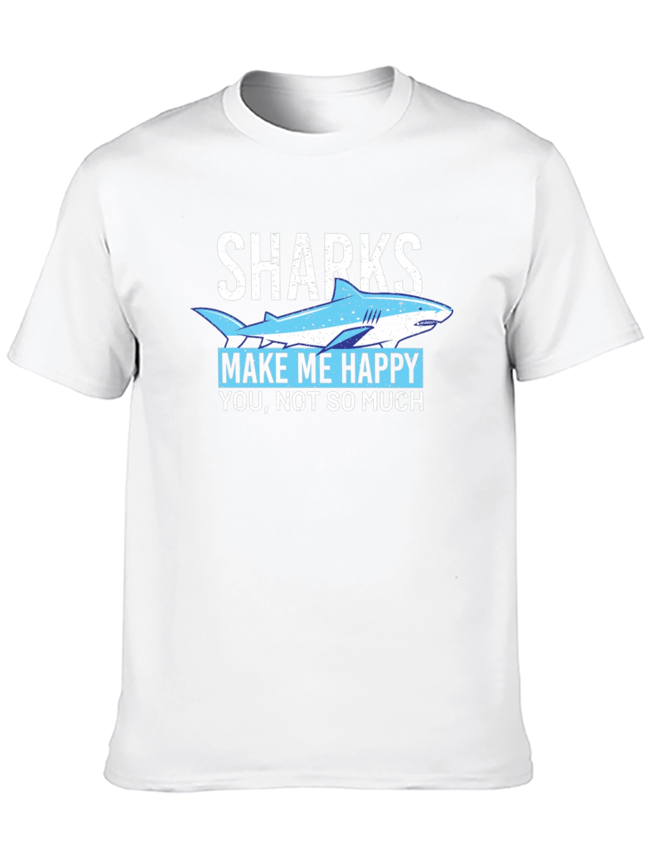 Sharks Make Me Happy Graphic T-Shirt