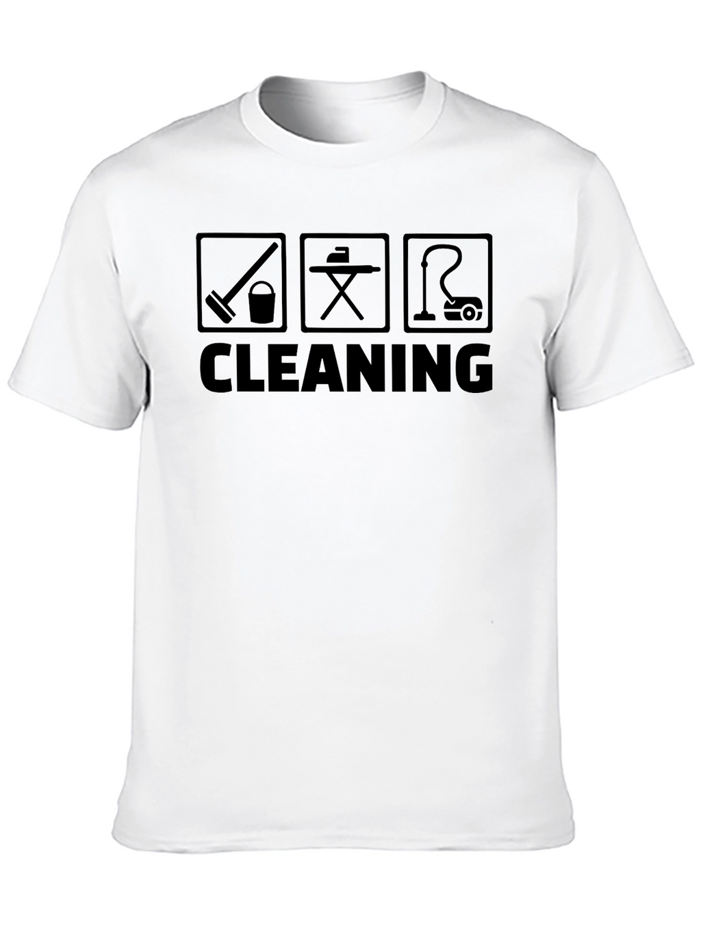 Cleaning Crew T-Shirt - Black Graphic Tee