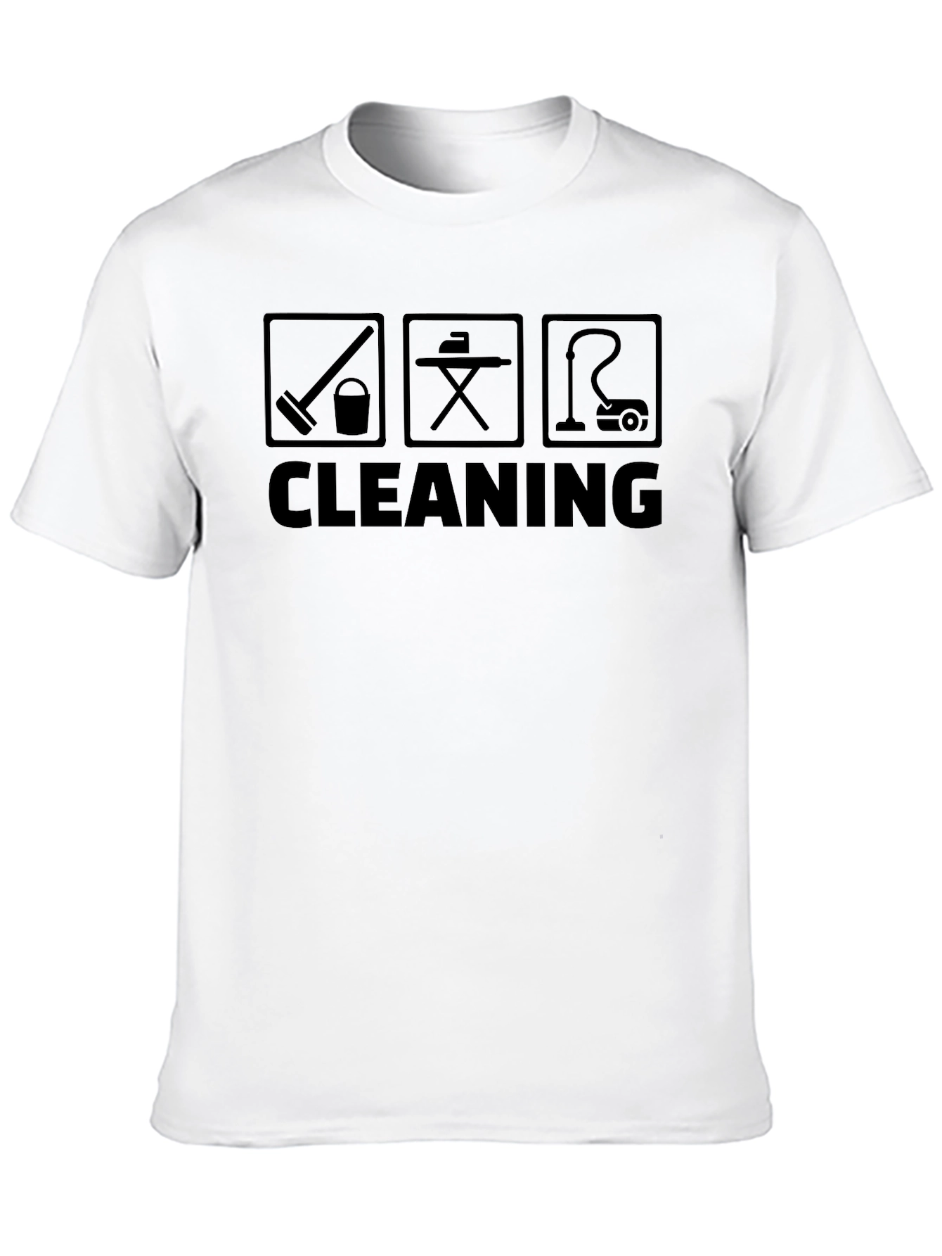 Cleaning Crew T-Shirt - Black Graphic Tee