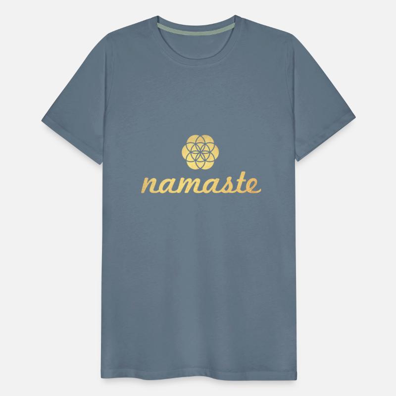 Yoga Meditation Namaste Gold Ornament om Shanti