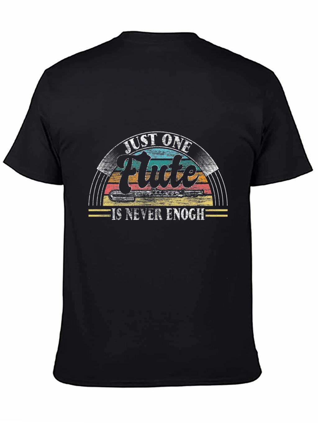Just One Flute Black Graphic Tee