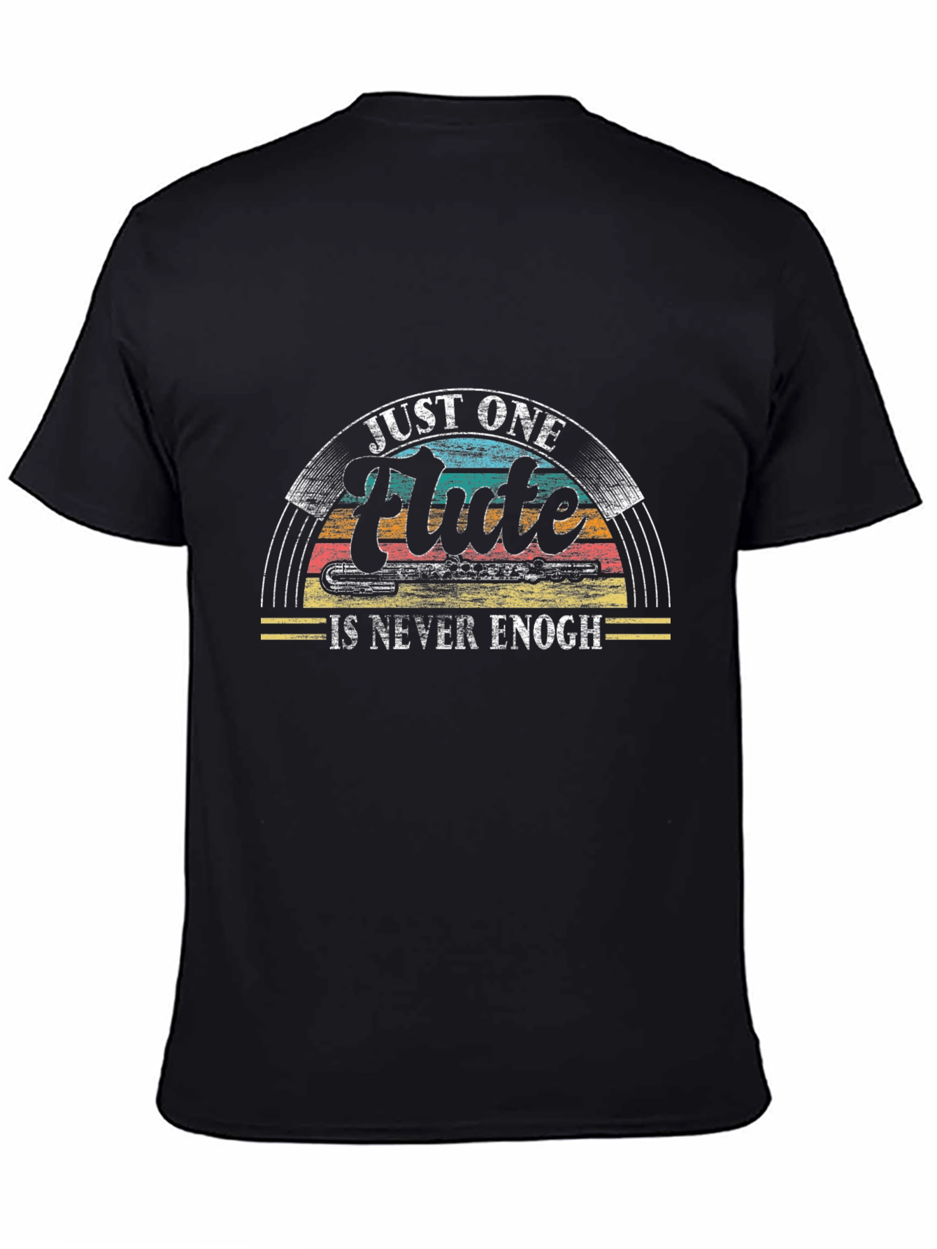 Just One Flute Black Graphic Tee