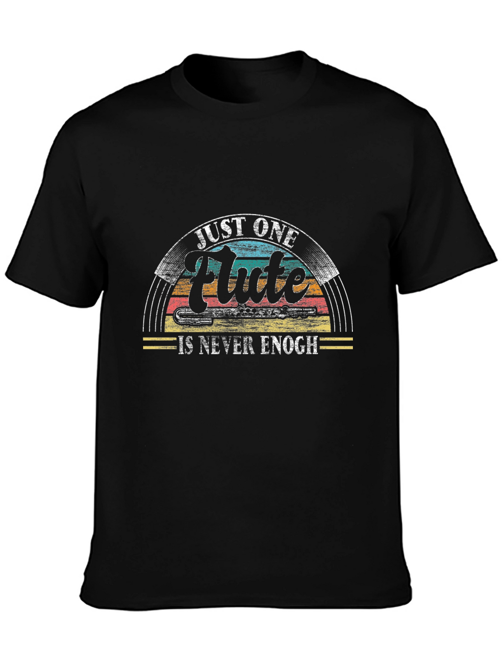 Just One Flute Black Graphic Tee