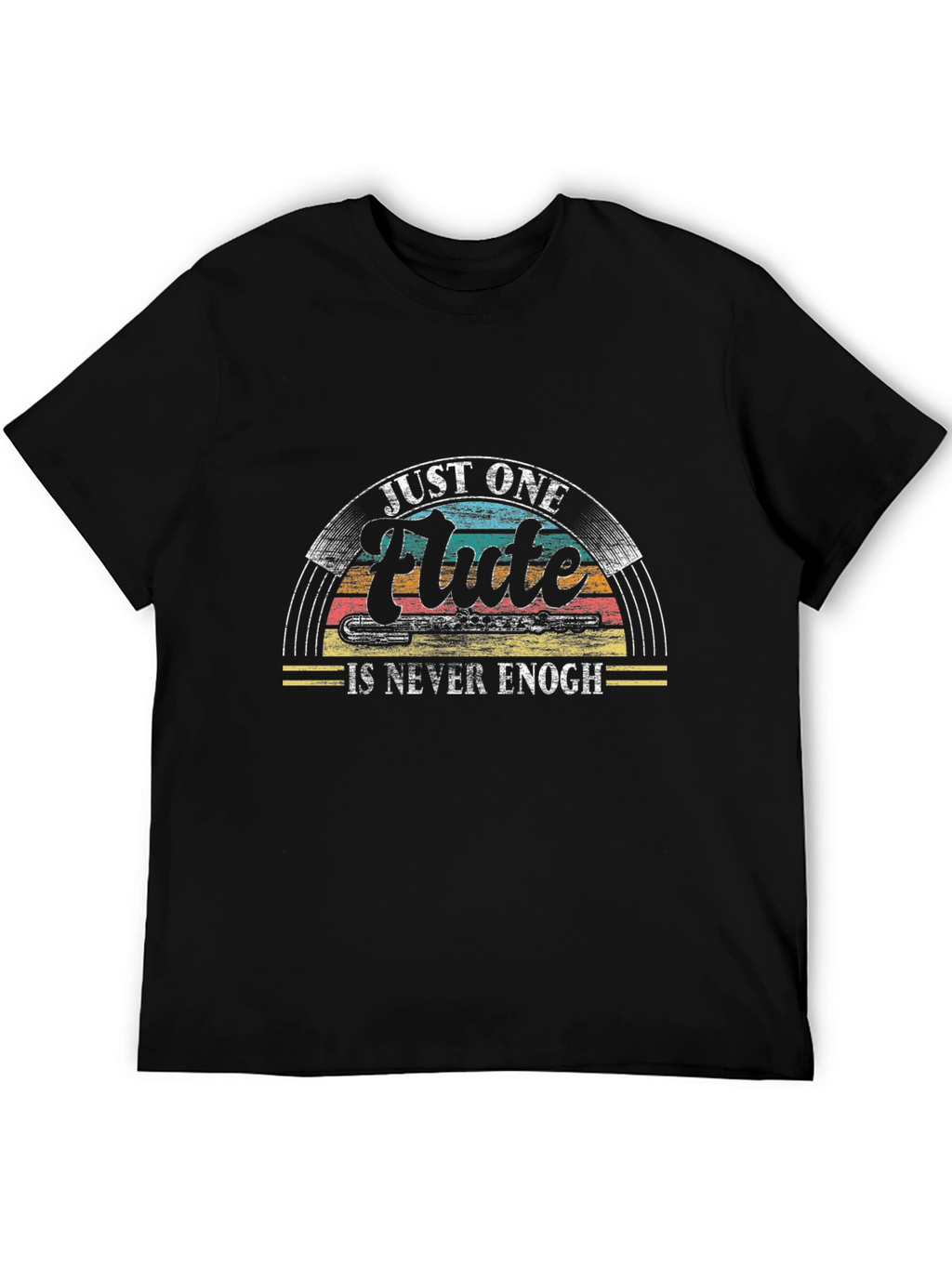 Just One Flute Black Graphic Tee