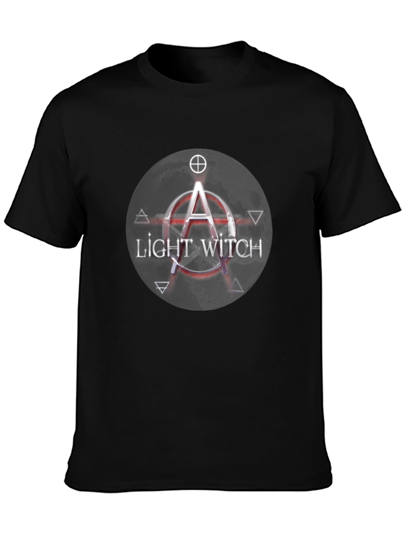 Light Witch Graphic Tee - Black Cotton T-Shirt