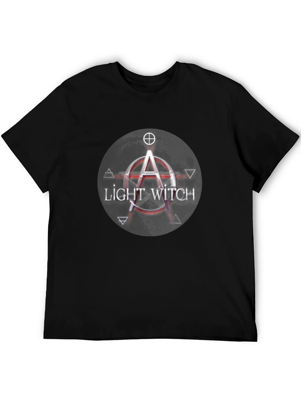 Light Witch Graphic Tee - Black Cotton T-Shirt