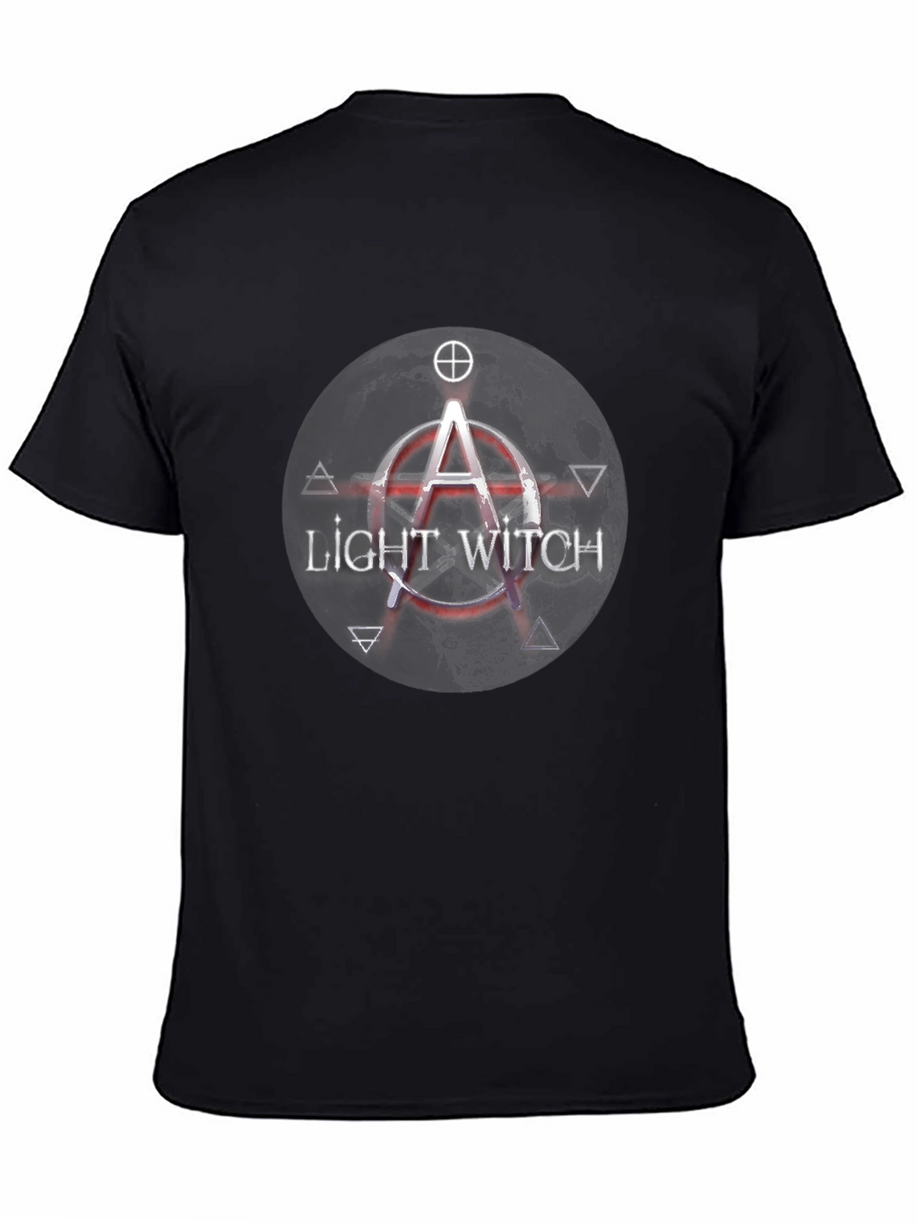 Light Witch Graphic Tee - Black Cotton T-Shirt