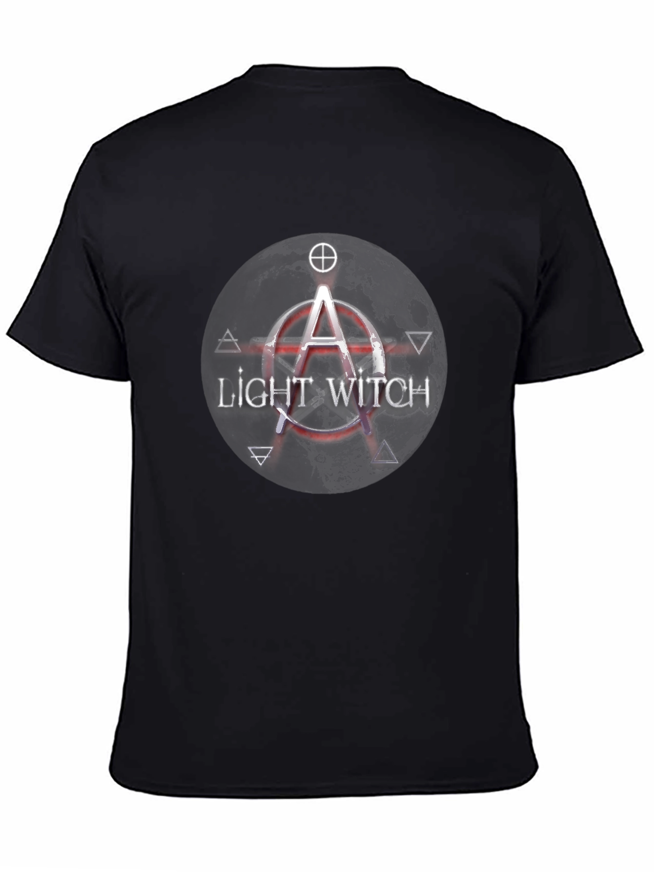 Light Witch Graphic Tee - Black Cotton T-Shirt